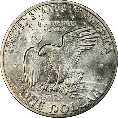 Eisenhower Dollar, back
