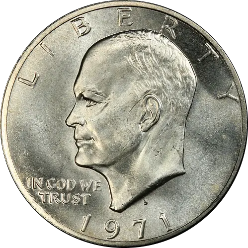 Eisenhower Dollar, front