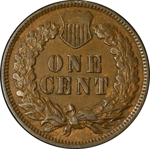 Indian Head Cent, back