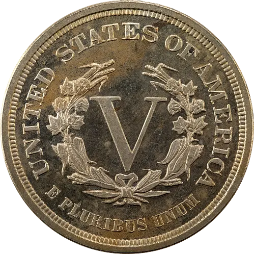 Liberty 'V' Nickel, back