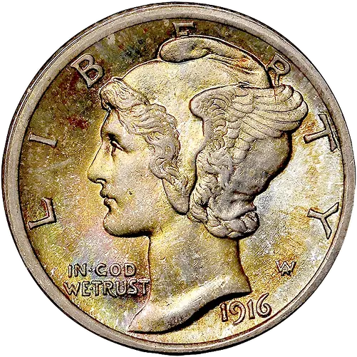 Mercury Dime, front