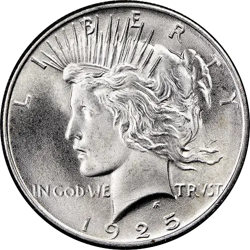 Peace Silver Dollar, front