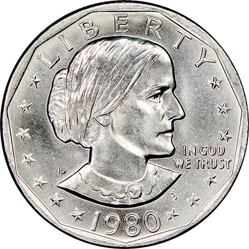 Susan B. Anthony Dollar, front