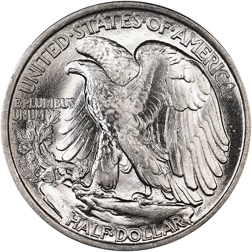 Walking Liberty Half Dollar, back