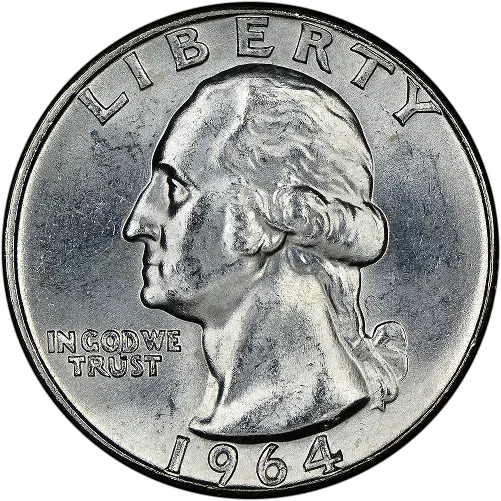 Silver Washington Quarter, front