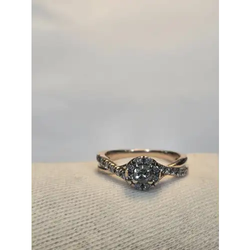 10K Rose Gold Halo Engagement Ring (8)
