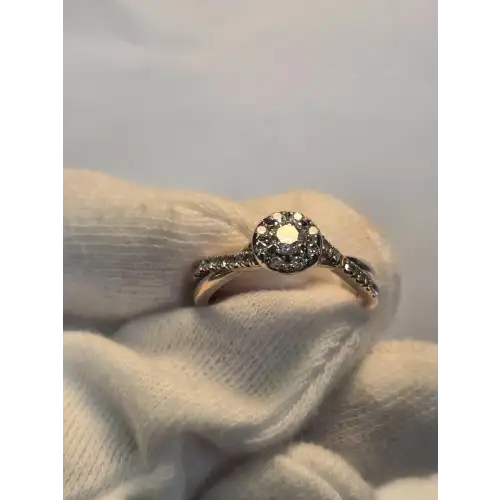 10K Rose Gold Halo Engagement Ring (9)