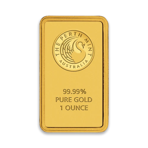 1oz Australian Perth Mint gold bar - minted