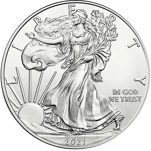 2021 1oz American Silver Eagle - Type 1 Reverse