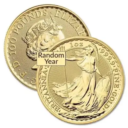 Any Year 1oz British Gold Britannia - 9999 (2013-present) (6)