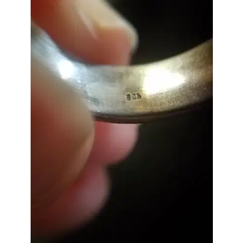 Sterling silver cross ring size 9.75 C 669