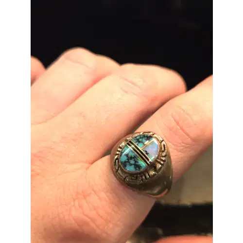 Sterling Silver Natural Stones Rings Lot #4 (RK-454)