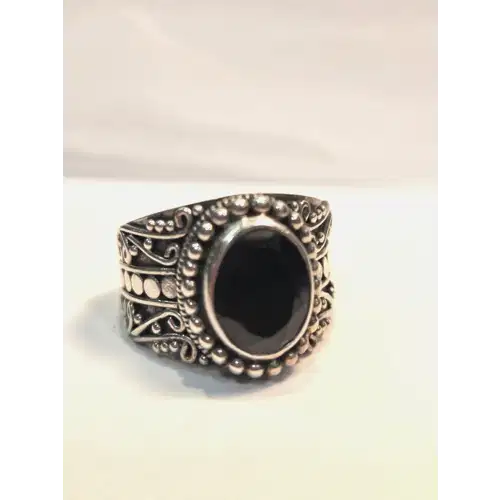 Sterling Silver Natural Stones Rings Lot #4 (RK-454)