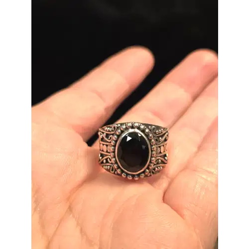 Sterling Silver Natural Stones Rings Lot #4 (RK-454)