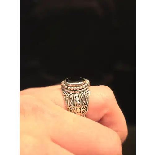 Sterling Silver Natural Stones Rings Lot #4 (RK-454)