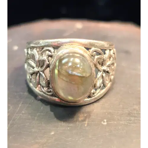 Sterling Silver Natural Stones Rings Lot #4 (RK-454)