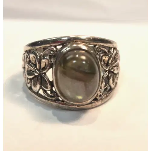Sterling Silver Natural Stones Rings Lot #4 (RK-454)