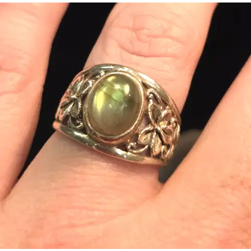 Sterling Silver Natural Stones Rings Lot #4 (RK-454)