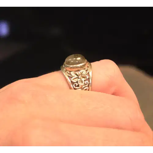 Sterling Silver Natural Stones Rings Lot #4 (RK-454)