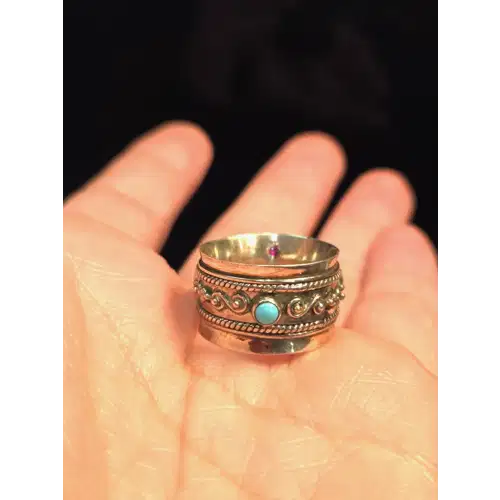 Sterling Silver Natural Stones Rings Lot #4 (RK-454)