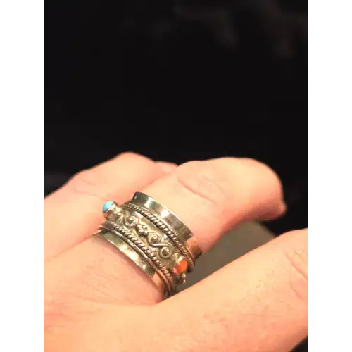 Sterling Silver Natural Stones Rings Lot #4 (RK-454)